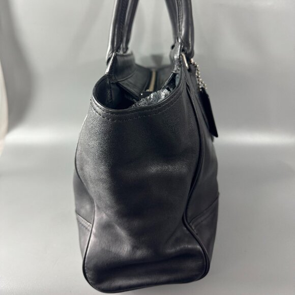 Coach # 19890P Legacy Candace Black Leather Carryall Shoulder Bag - Picture 8 of 15